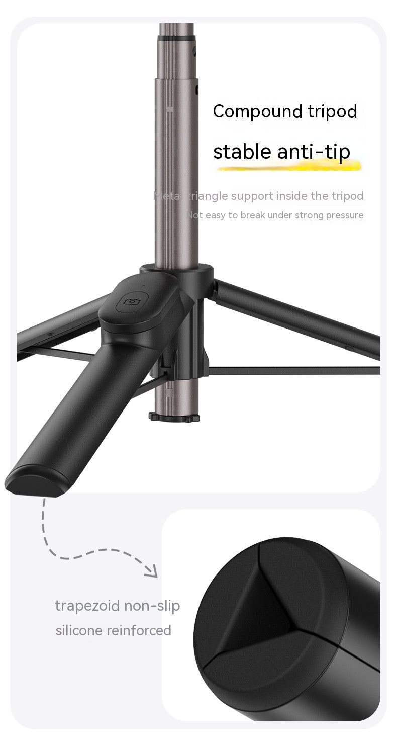 Magnetic Mobile Phone Mini Selfie Stick Bluetooth Remote Control Aluminum Alloy Tripod