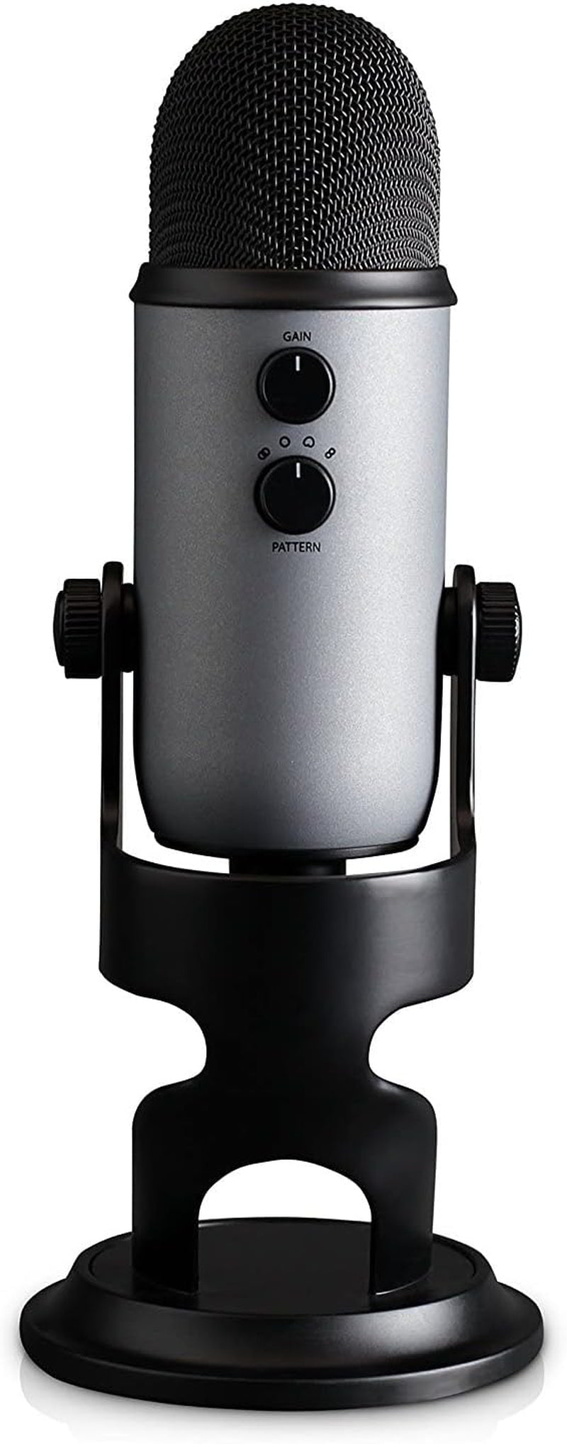 Yeti USB Microphone for Recording, Streaming, Gaming, Podcasting on PC and Mac, Condenser Mic for Laptop or Computer with VO!CE Effects, Adjustable Stand, Plug and Play - Slate