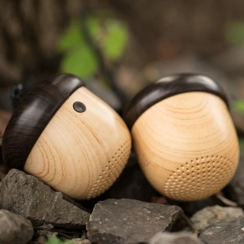 Creative Nut Shape Wireless Bluetooth Mini Speaker Portable Surround Sound Button Creative Audio Electronics