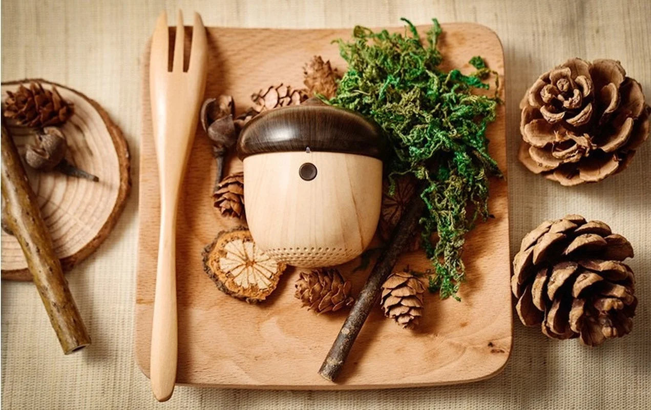 Creative Nut Shape Wireless Bluetooth Mini Speaker Portable Surround Sound Button Creative Audio Electronics