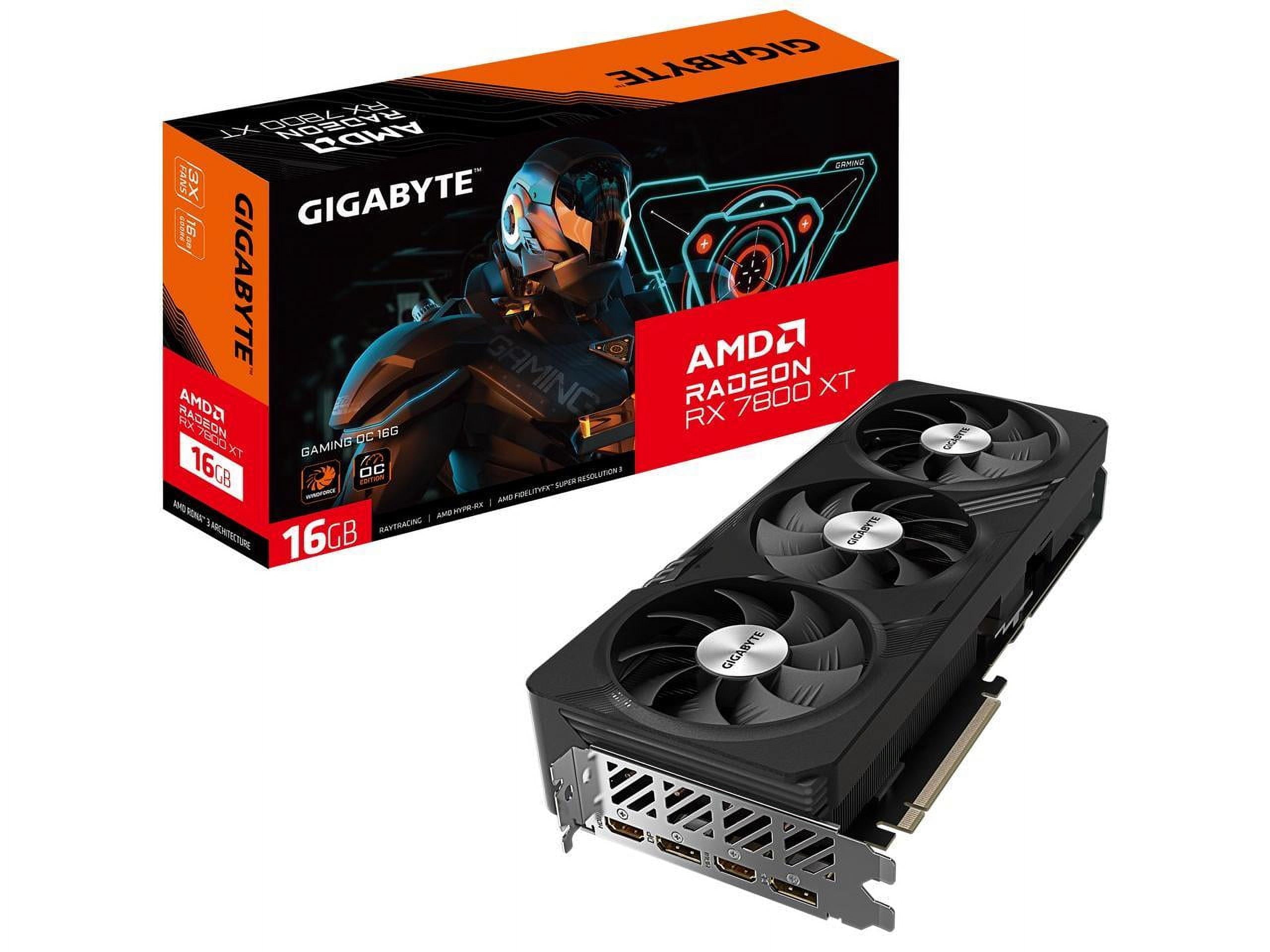 AMD Radeon RX 7800 XT Graphic Card - 16 GB GDDR6 - 7680 X 4320 - 2.25 Ghz Game Clock - 2.57 Ghz Boost Clock - 256 Bit Bus Width - PCI Express 4.0 - Displayport - 2 X Displayport - HDMI