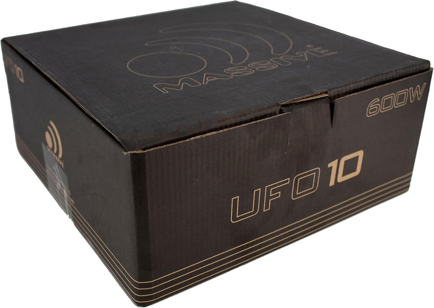UFO10 10-Inch High-Powered Shallow Mount Subwoofer - 600 Watt Low Profile Car Subwoofer with 3-Inch Voice Coil and Dual 4 Ohm Configuration for Deep Bass. Sold Individually