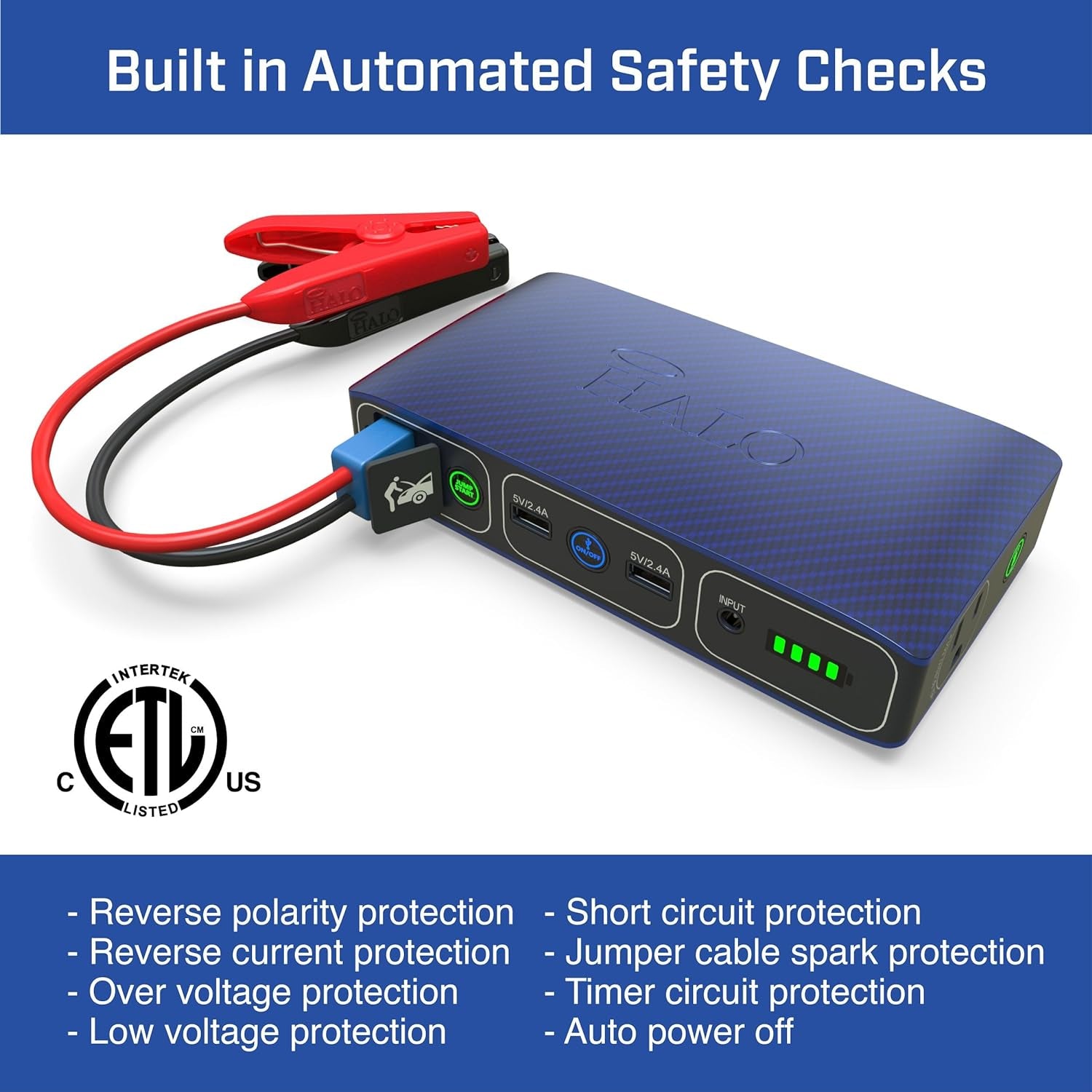 Bolt 58830 Mwh Portable Phone Laptop Charger Car Jump Starter with AC Outlet and Car Charger,Usb - Grey